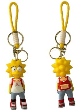 Lisa Simpson Silicone Keychain Bag Charm